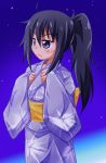  1girl himouto!_umaru-chan long_hair motoba_kirie night ponytail purple_hair shishinon solo tagme traditional_clothes violet_eyes 