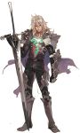  armor fate/apocrypha fate_(series) pako saber_of_black scar silver_hair sword weapon 