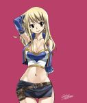  1girl blonde_hair cute fairy_tail looking_at_viewer lucy_heartfilia mashima_hiro official_art tagme 