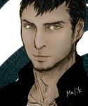  1boy assassin&#039;s_creed black_hair brown_eyes character_name malik_al-sayf solo 