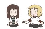  2girls animated animated_gif controller game_console game_controller lowres multiple_girls nintendo nurutya original wii wii_remote 