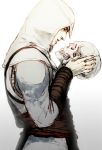  1boy altair_ibn_la-ahad assassin&#039;s_creed hood skull vambraces 