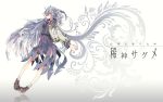  1girl character_name highres jacket kishin_sagume legacy_of_lunatic_kingdom long_hair open_clothes open_jacket red_eyes silver_hair single_wing solo touhou wallpaper wide_sleeves wings yoshinaga_p 
