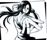  1girl female_admiral_(kantai_collection) gloves kantai_collection katana long_hair neko_majin ponytail solo stance sword weapon 