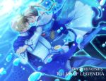  1boy 1girl blonde_hair blue_eyes closed_eyes couple dancing dress fenimore forehead-to-forehead hetero long_hair mochi_(tukimo) smile tales_of_(series) tales_of_legendia twintails walter_(tales) 