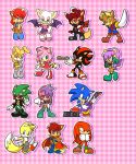  amy_rose chibi fiona_the_fox knuckles_the_echidna mina_mongoose multiple_boys multiple_girls rouge_the_bat sally_acorn shadow_the_hedgehog sonic_the_hedgehog 