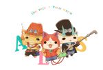  cat copyright_name cosplay gloves goggles_on_hat hand_on_hip hat jewelry jibanyan kanacho koma-san komajirou monkey_d_luffy monkey_d_luffy_(cosplay) multiple_tails necklace no_humans notched_ear one_piece portgas_d_ace portgas_d_ace_(cosplay) sabo_(one_piece) sabo_(one_piece)_(cosplay) simple_background straw_hat tail top_hat two_tails white_background youkai youkai_watch 