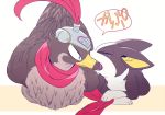  bird biting dog falcon helmet iggy_(jojo) jojo_no_kimyou_na_bouken no_humans pet_shop scarf sizma 