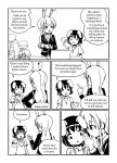  animal_ears chemistry_set comic computer english goggles goggles_removed inaba_tewi laptop long_hair rabbit_ears reisen_udongein_inaba short_hair sixten tagme touhou whispering 
