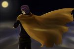  1boy astore back cape fire_emblem fire_emblem:_fuuin_no_tsurugi moon night purple_hair solo 