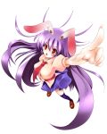  animal_ears bunny_ears highres long_hair necktie purple_hair red_eyes reisen_udongein_inaba rutile solo thighhighs touhou transparent_background 