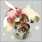  bunny_ears bunnygirl cape dagger from_above game gloves green_eyes knife lowres pink_hair ragnarok_online short_hair sword tongue usagimimi wizard wizard_(ragnarok_online) 