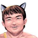  animated animated_gif avatar_icon brown_hair cat_ears gif lowres male masao original ugly 