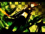  black_rock_shooter chain chains cross crossover genderswap kane male meiko meito solo star sword vocaloid weapon 