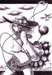  azelye bird graphite_(medium) hane_(azelye) hat heart heart_of_string komeiji_koishi monochrome purple touhou traditional_media windmill 