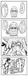  bad_id bucket comic highres ibuki_suika in_bucket in_container kisume monochrome takesinobu touhou translation_request vomit 