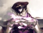  black_hair capcom hat hideaki m_bison male street_fighter white_eyes 