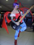  cosplay darkstalkers elu_lux guitar lilith_aensland photo 