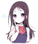 1girl black_hair charlotte_(anime) harmonia long_hair otosaka_ayumi school_uniform violet_eyes 