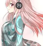  1girl blush breasts headphones isshiki_(ffmania7) large_breasts long_hair looking_at_viewer nitroplus pink_eyes pink_hair sketch smile solo super_sonico 