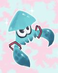  1girl aqua_hair commentary_request hair_ribbon hatsune_miku hatsune_miku_(cosplay) inkling nappooz ribbon solo sparkle splatoon squid star tagme vocaloid 