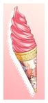  food hair_ornament hairclip ice_cream ice_cream_cone kouda_tomohiro miia_(monster_musume) monster_musume_no_iru_nichijou redhead white_border 