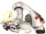  :q candy gloves guilty_gear guilty_gear_xrd halo jack-o_(guilty_gear) lollipop red_eyes sakura_inu tongue tongue_out top-down_bottom-up white_hair 