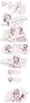  2girls absurdres anna_(frozen) chibi comic elsa_(frozen) embarrassed engrish frozen_(disney) highres incest monochrome multiple_girls murai_shinobu ranguage scar siblings sisters yuri 