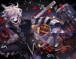  artist_name blood bonnie_(fnaf) chain chica claws five_nights_at_freddy&#039;s five_nights_at_freddy&#039;s_2 foxy_(fnaf) freddy_fazbear glowing glowing_eyes kawacy mask personification tagme the_puppet_(fnaf) white_hair 