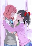  2girls blush love_live!_school_idol_project multiple_girls nishikino_maki ooshima_tomo school_uniform yazawa_nico yuri 