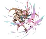  &gt;:d 1girl :d animal_ears arrow ass bangs bow_(weapon) breasts brown_hair butterfly_wings cat_ears cleavage full_body granblue_fantasy hair_ornament high_heels holding holding_weapon leotard light_brown_hair long_hair long_sleeves metella_(granblue_fantasy) minaba_hideo mole mole_under_mouth nail_polish official_art open_mouth pink_nails sidelocks small_breasts smile solo thigh-highs transparent_background twintails weapon white_legwear wings 