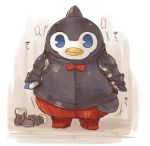  7010 animal_costume bird boots bow brown_boots granblue_fantasy pengi_(granblue_fantasy) penguin penguin_costume 