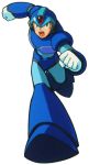  1boy android armor boots capcom gloves green_eyes helmet official_art open_mouth reploid robot rockman rockman_x running solo white_background white_gloves x_(rockman) 