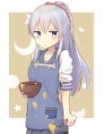  1girl alternate_hairstyle apron color1087 hibiki_(kantai_collection) highres kantai_collection looking_at_viewer solo tagme 