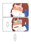  ... 1girl ast blush comic hands_on_another&#039;s_face kousaka_yukiho love_live!_school_idol_project spoken_ellipsis tagme tears translation_request 