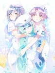  3girls aika_granzchesta alice_carroll aria atsumi_jun beret blue_eyes blue_hair green_eyes green_hair hair_tubes hat long_hair mizunashi_akari multiple_girls pink_hair short_hair uniform 