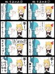 2girls 4koma blonde_hair blue_hair bow check_translation cirno comic commentary english hair_bow highres jetto_komusou multiple_4koma multiple_girls rumia touhou translation_request wings 