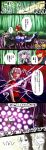  \(^o^)/ blonde_hair blood braid clog_sandals comic hairband highres katana kirisame_marisa konpaku_youmu long_hair onozuka_komachi purple_eyes red_eyes red_hair redhead scythe short_hair silver_hair sword the_iron_of_yin_and_yang touhou translation_request twintails violet_eyes weapon yagokoro_eirin yukimichi_(artist) 