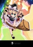  bad_id blonde_hair blue_eyes broom hat kirisame_marisa planet-time planet_time short_hair solo star touhou witch_hat 