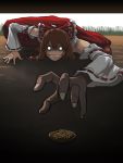  brown_hair crazy_eyes creepy detached_sleeves foreshortening grin hakurei_reimu hands jigoku_inu o_o poverty sketch smile touhou 