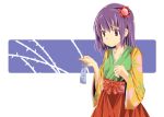  hieda_no_akyuu japanese_clothes matsuri_uta purple_hair touhou violet_eyes 