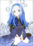  blue_eyes blue_hair kunagisa_tomo long_hair mizuki_makoto no_nose pantyhose very_long_hair zaregoto_series 