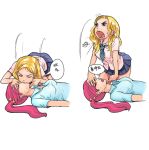  2girls cpr lowres lying mouth_to_mouth multiple_girls tagme 