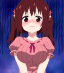  blush breasts brown_eyes brown_hair ebina_nana highres himouto!_umaru-chan large_breasts screencap twintails 