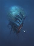  bacius bubble eyes flashlight highres monster original teeth tentacles underwater 
