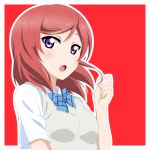  blush love_live!_school_idol_project nishikino_maki purple_eyes redhead seifuku short_hair shy 