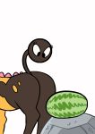  animated animated_gif food fruit girafarig pokemon shyguy9 tail watermelon 