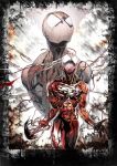  carnage_(marvel) claws formal frame marvel open_mouth projected_inset ryurokuman signature spider-man spider-man_(series) suit symbiote webbing 