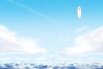  clouds comic condensation_trail kantai_collection m19_(artist) no_humans ocean sky tagme 