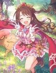  1girl cape closed_eyes crossover granblue_fantasy happy idolmaster idolmaster_cinderella_girls official_art shimamura_uzuki smile solo tagme 